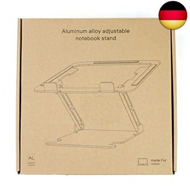 Glangeh Laptop Ständer Aluminium Robust, Belüfteter Ergonomisch Laptop Stand M