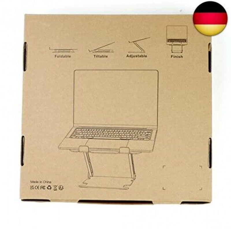 Glangeh Laptop Ständer Aluminium Robust, Belüfteter Ergonomisch Laptop Stand M